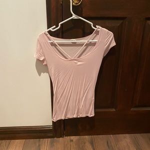 Pink t shirt from garage